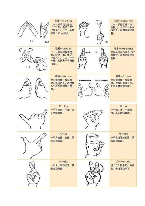 常用手语及手势大全图标