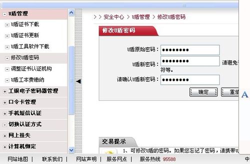 公户U盾密码修改工具游戏截图