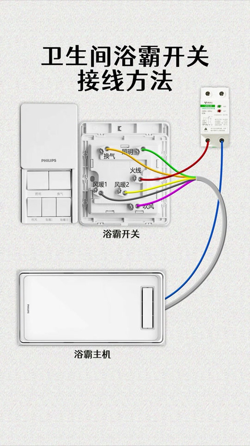 暖霸开关接线图图标