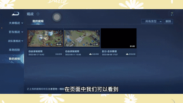 王者荣耀视频战报在哪
